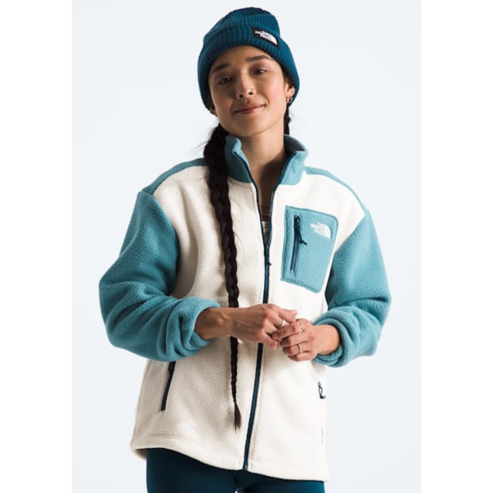 THE NORTH FACE FULL ZIP WHITE DUNE/ALGA WOMEN JACKET